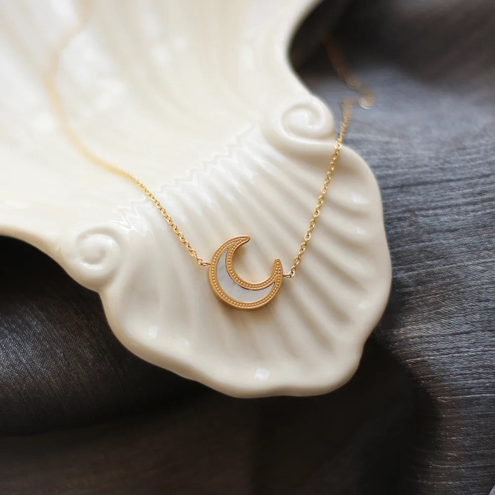 Aurora Half Moon Necklace