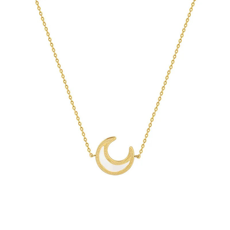 Aurora Half Moon Necklace