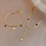 Load image into Gallery viewer, Chloe Star Necklace &amp; Bracelet Set
