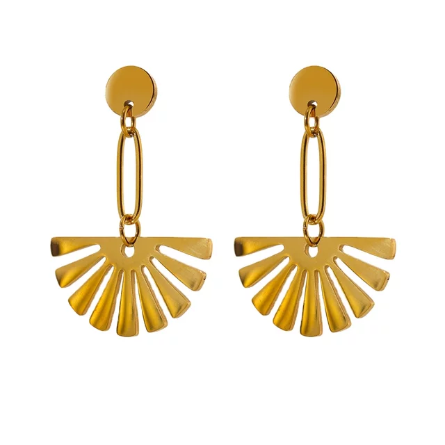 Golden Sunburst Earring