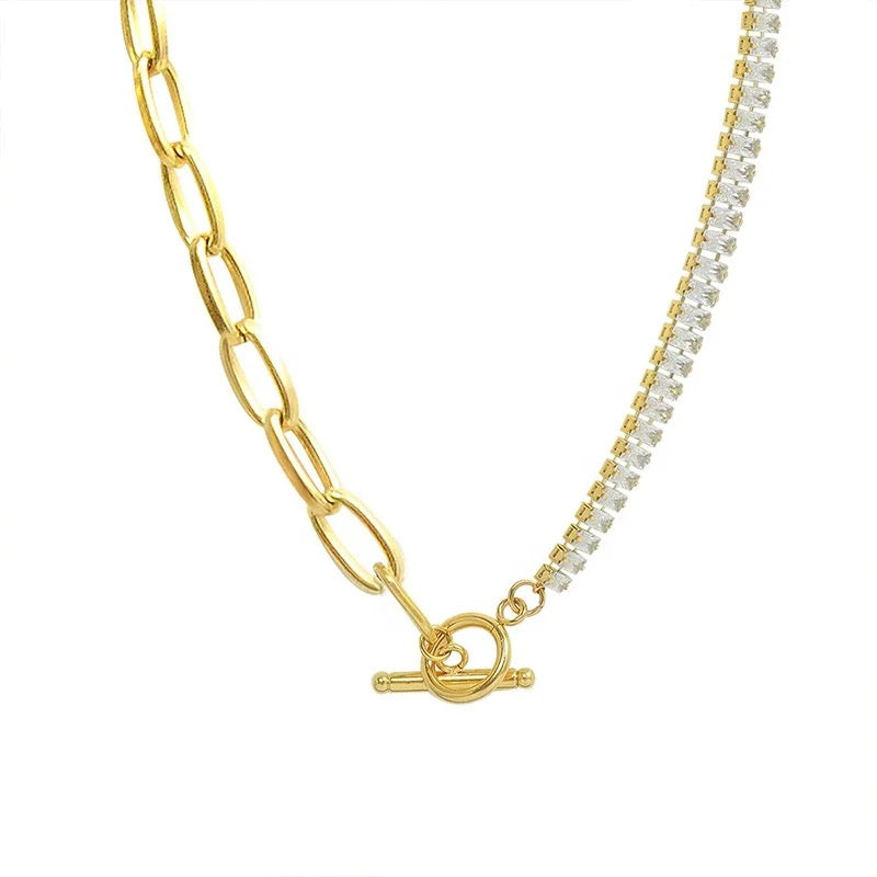 Jenny Rhinestone Gold Chain