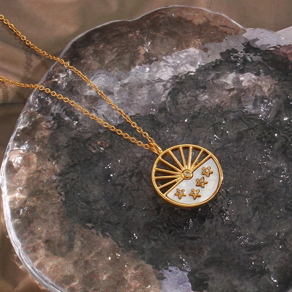 Universe Pendant with Chain Necklace