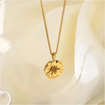 Load image into Gallery viewer, Sunflower Gold Chain Necklace
