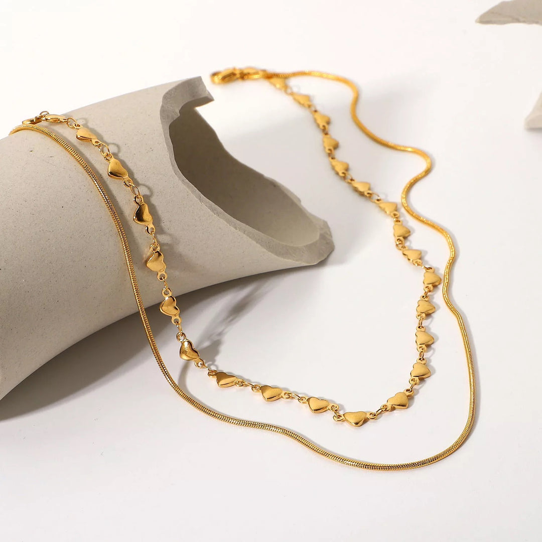 Celest Double Chain Necklace