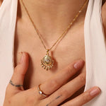 Load image into Gallery viewer, Delta Pendant &amp; Chain Necklace
