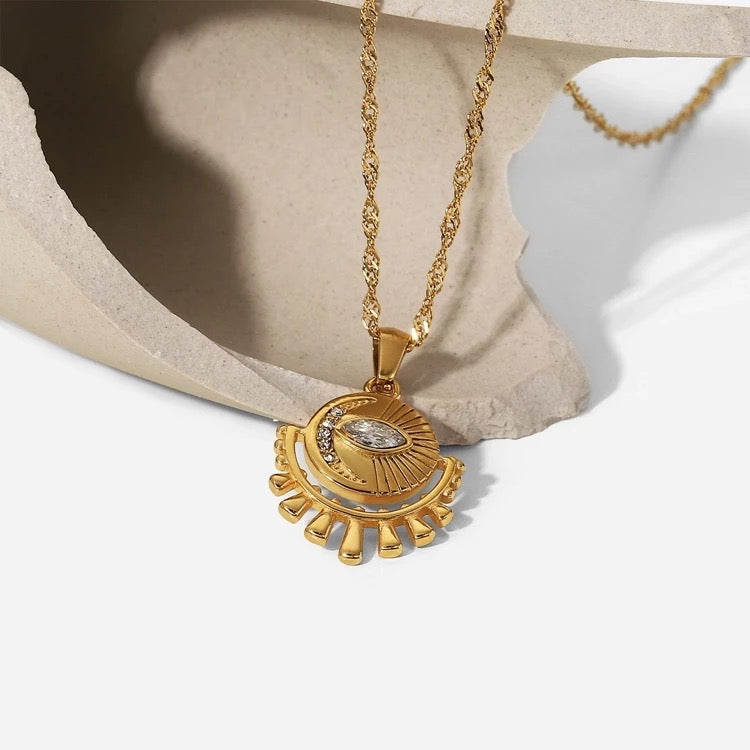 Delta Pendant & Chain Necklace