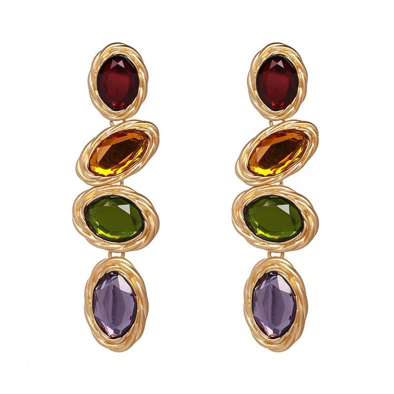 Rubic Multicolor Earrings