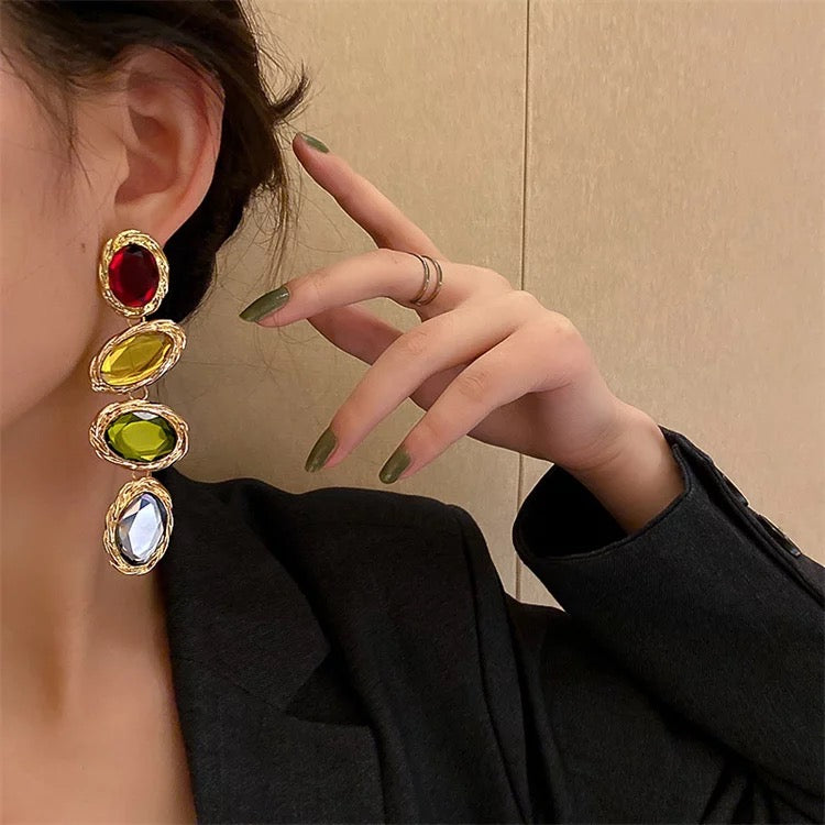 Rubic Multicolor Earrings