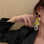 Load image into Gallery viewer, Rubic Multicolor Earrings
