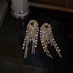 Load image into Gallery viewer, Aanya Rhinestone Cocktail Earrings
