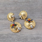 Load image into Gallery viewer, Queen Bee Drop Earrings
