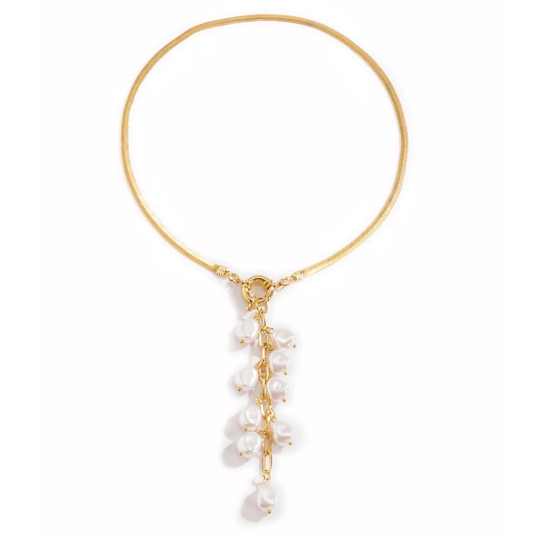 Jamila Pearl Gold Necklace