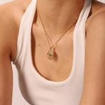 Load image into Gallery viewer, Delta Pendant &amp; Chain Necklace
