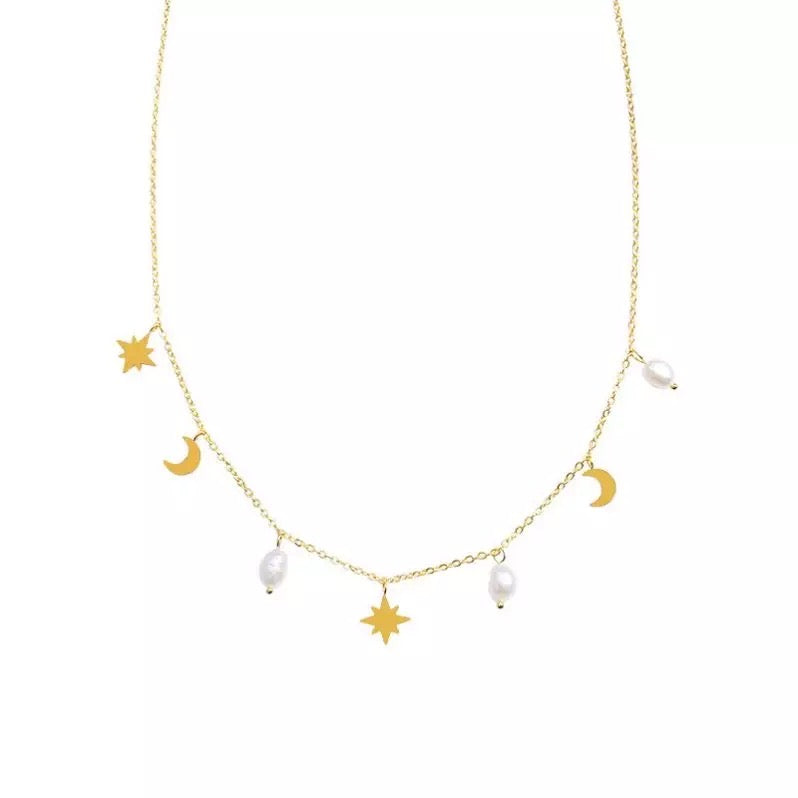 Stars & Moon Necklace