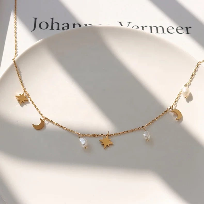 Stars & Moon Necklace