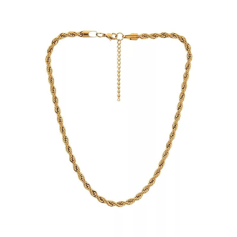 Delta Twisted Chain Necklace