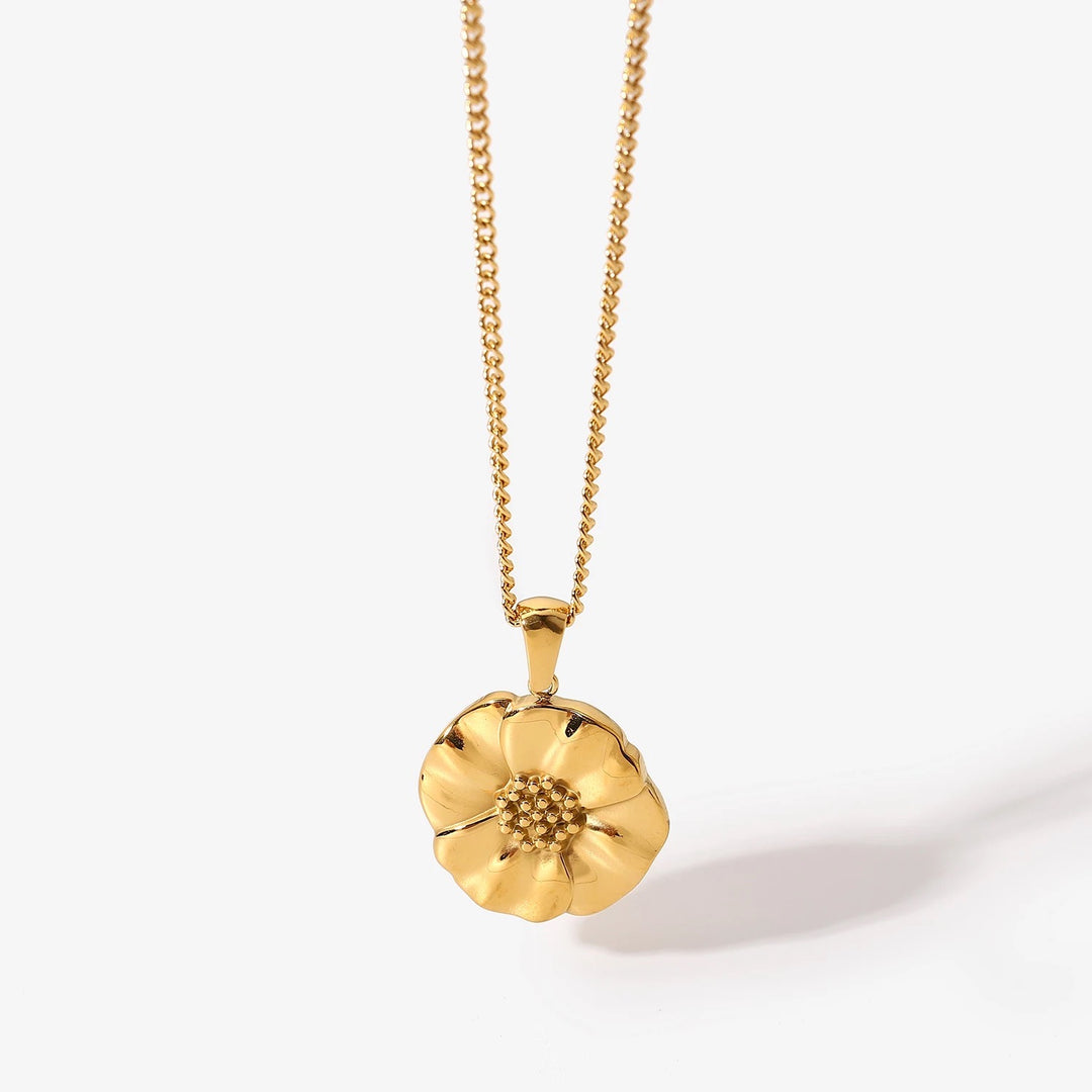 Sunflower Gold Chain Necklace